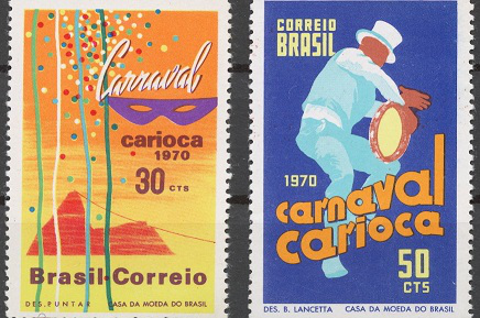 Почтовая марка с изображением карнавала, 1970, Бразилия | Hobby Keeper Articles