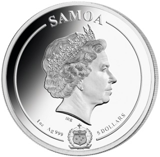 $ 5 coin, 2019, Samoa | Hobby Keeper Articles