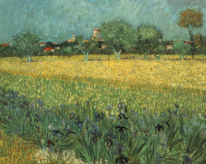 The painting "View of Arles with irises" | Hobby Keeper Articles