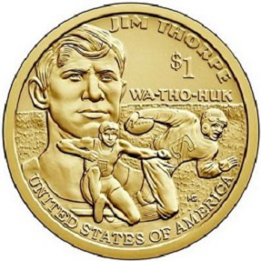 1 dollar coin "Jim Thorpe", USA, 2018 | Hobby Keeper Articles