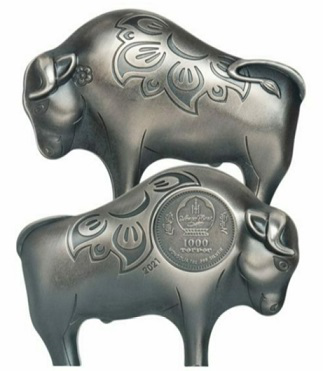 Silver bull-shaped coin, 2021, Mongolia | Hobby Keeper Articles