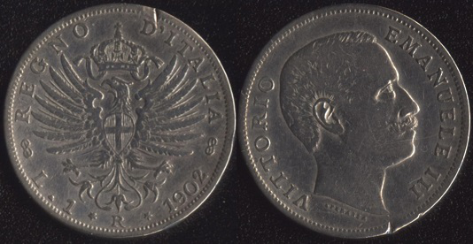 Монета 1 лира 1902, серебро, Италия | Hobby Keeper Articles