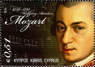 Марка Кипр 0,51 евро "Моцарт" | Hobby Keeper Articles