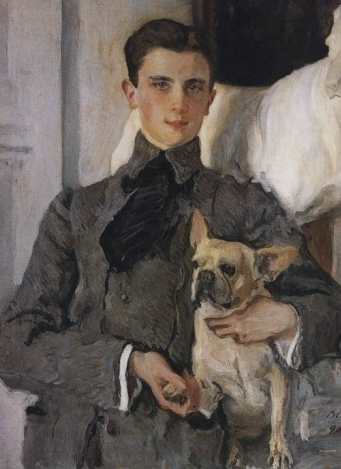 V. A. Serov. Portrait of Count Sumarokov-Elston with a dog, 1903 | Hobby Keeper Articles