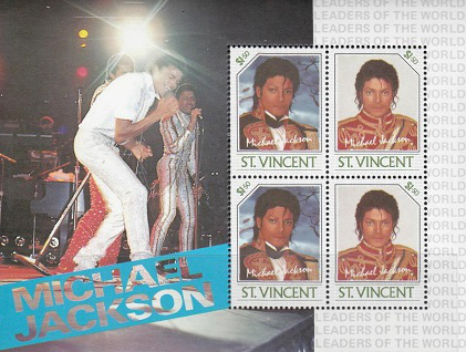 Hitching stamps with Michael Jackson, St. Vincent | Hobby Keeper Articles