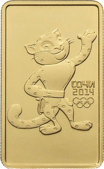 Golden coin "Leopard Sochi 2014" | Hobby Keeper Articles
