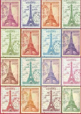 Серия марок с изображением Эйфелевой башни | Hobby Keeper Articles