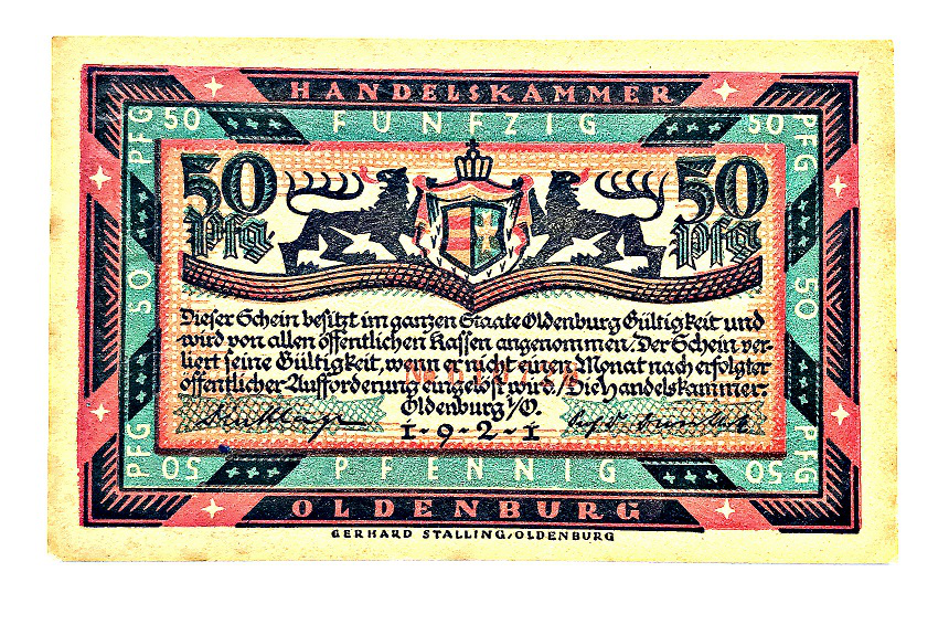 50 pfennings bill obverse, Germany | Hobby Keeper Articles