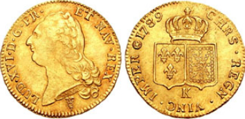 Louis d'Or-French gold coin, 1789 | Hobby Keeper Articles