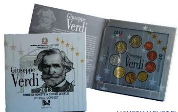 Set of 9 Euro coins D. Verdi | Hobby Keeper Articles