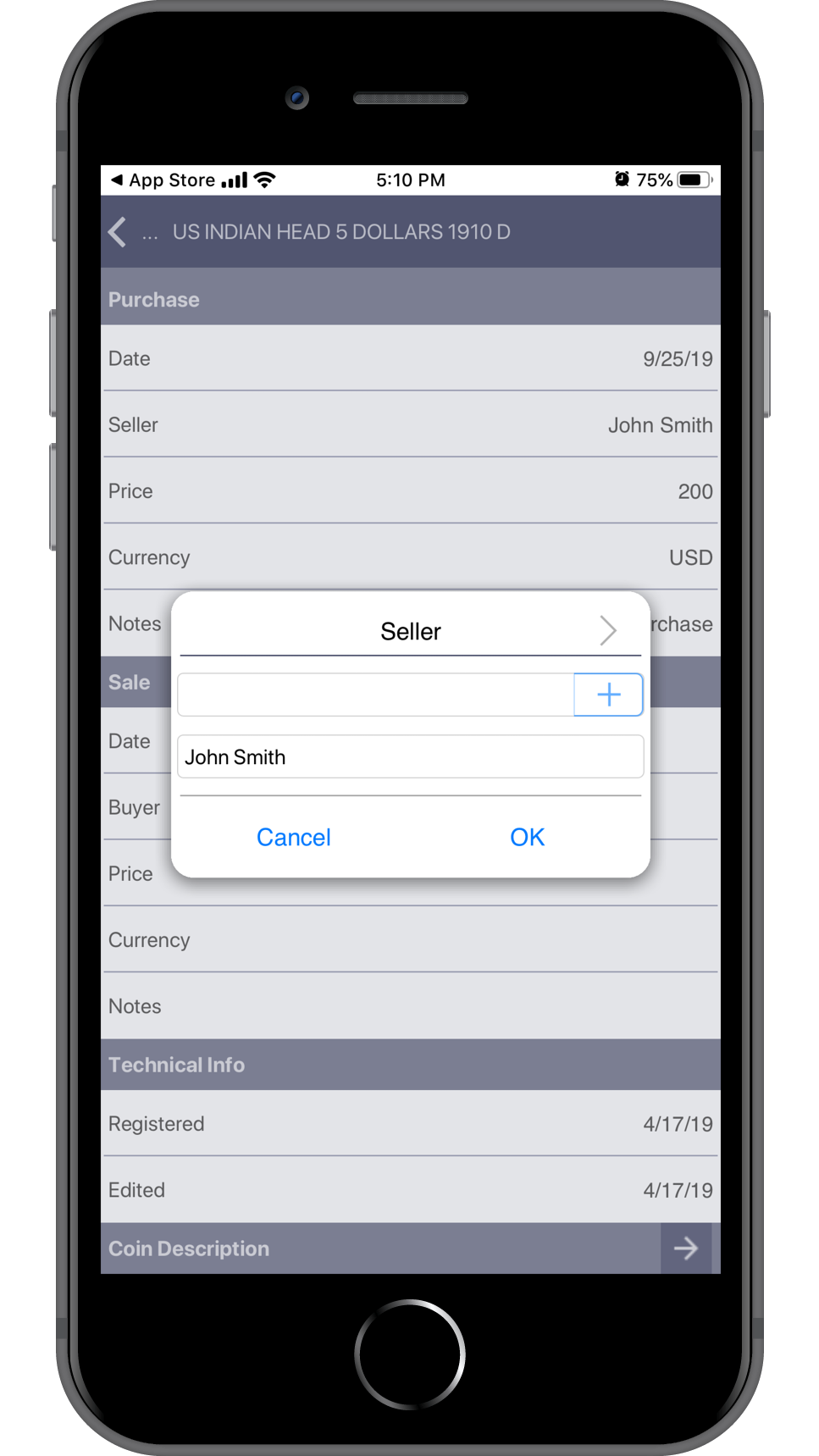 NUMISMATIST'S SAFE iOS APP. - Version 1.1.7IOS1