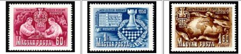 Почтовые марки. Венгрия - Чемпионат по шахматам, 1950 | Hobby Keeper Articles