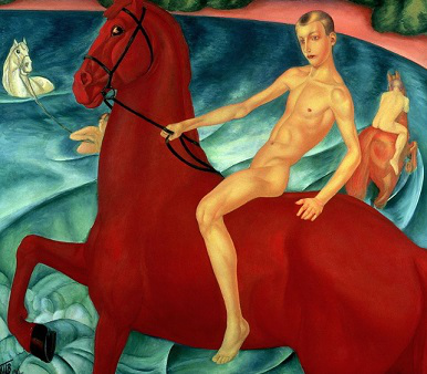 Картина "Купание красного коня", 1912 | Hobby Keeper Articles