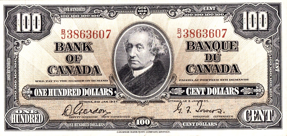 100 долларов Канады 1937 года | Hobby Keeper Articles