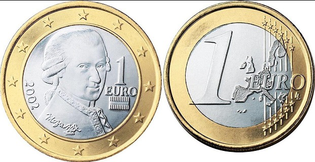 Монета 1 евро, 2002 с Моцартом | Hobby Keeper Articles