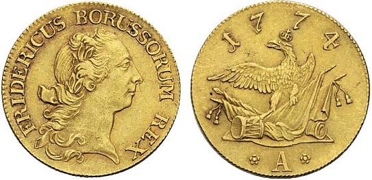 Friedrichsdor-Prussian gold coin, 1774 | Hobby Keeper Articles
