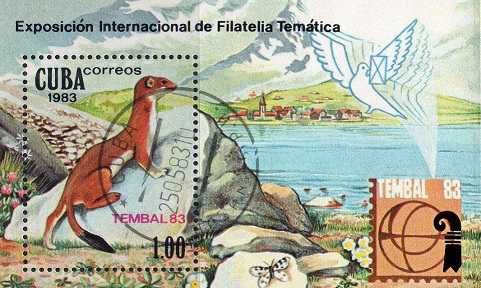 Почтовая марка "TEMBAL83", 1983, Куба| Hobby Keeper Articles
