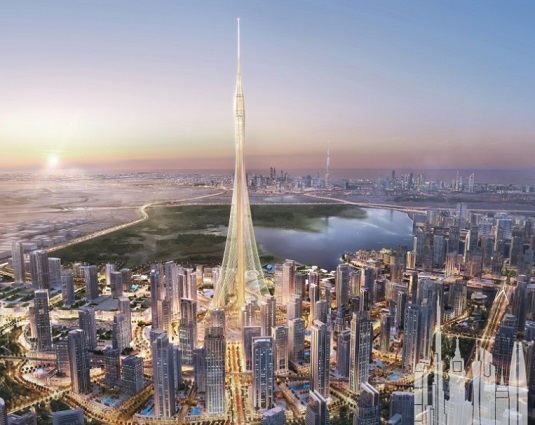 Изображение будущей башни в районе Дубай-Крик-Харбор | Hobby Keeper Articles