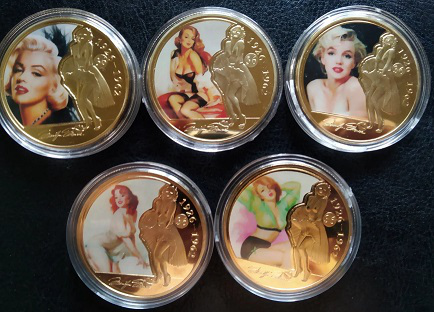 A set of souvenir coins with M. Monroe | Hobby Keeper Articles