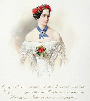 В. Гау. Портрет Н. Н. Ланской. 1849 | Hobby Keeper Articles