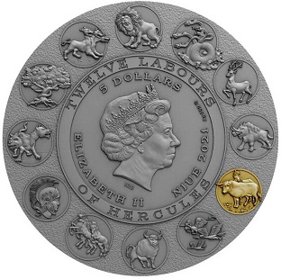 Монета 5 долларов "12 подвигов Геракла", 2021, Ниуэ | Hobby Keeper Articles