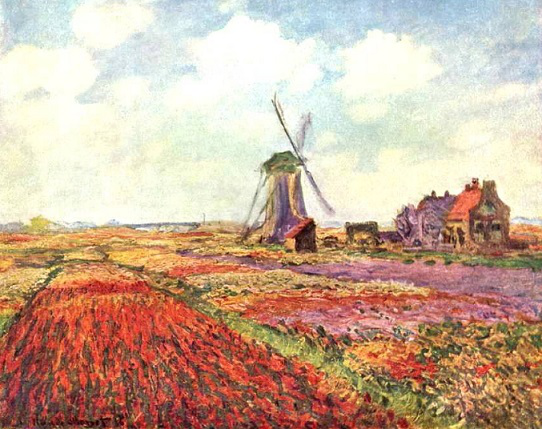 Картина Моне "Поля тюльпанов в Голландии" | Hobby Keeper Articles