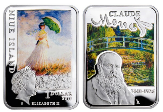 1 dollar coin Niue Island with Monet | Hobby Keeper Articles