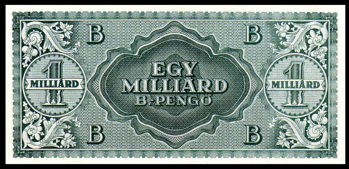 1 billion bilpenge banknote, 1946, Hungary | Hobby Keeper Articles