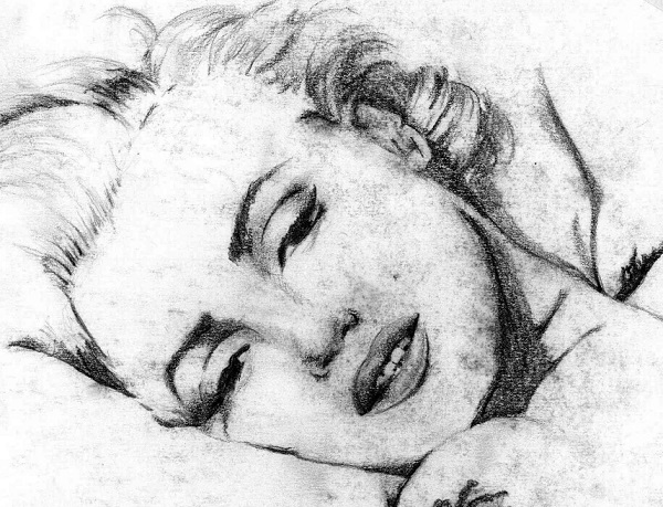 Портрет М. Монро, нарисованный Ли Хэдвином | Hobby Keeper Articles