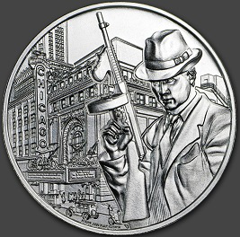Серебряная монета "Враг народа №1" с Аль Капоне аверс, США | Hobby Keeper Articles