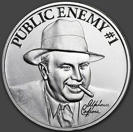 Серебряная монета "Враг народа №1" с Аль Капоне аверс, США | Hobby Keeper Articles