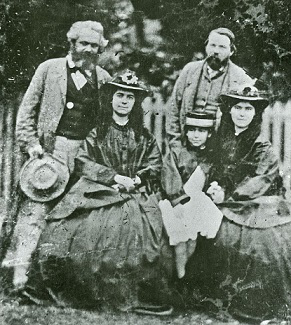 Marx with His Family and Engels | Hobby Keeper Articles