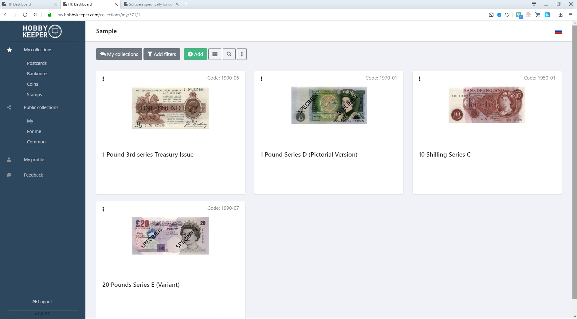 WORLD OF BANKNOTES FOR WINDOWS - Version 2.0.4WINDOWS2