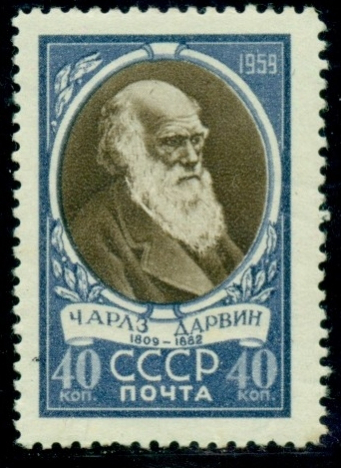 Darwin on stamp of the USSR 1959 | Hobby Keeper Articles
