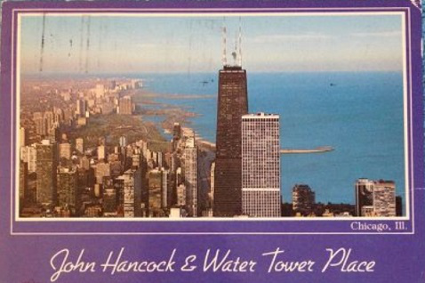Открытка "John Hancock & Water Tower Place", Чикаго | Hobby Keeper Articles