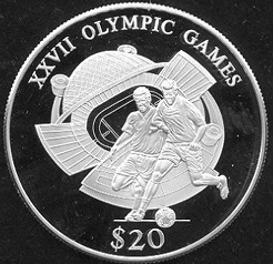 Монета 20 долларов "Олимпийские игры 2000. Сидней" | Hobby Keeper Articles