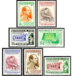 Серия почтовых марок Кубы про шахматы | Hobby Keeper Articles