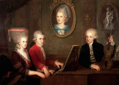 Картина с изображением всей семьи Моцарта | Hobby Keeper Articles