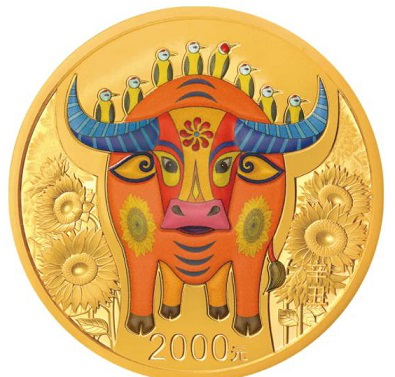 Gold coin color year of the Bull, 2021, China | Hobby Keeper Articles