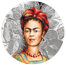 1000 franc coin on the reverse of Frida Kahlo, Cameroon | Hobby Keeper Articles