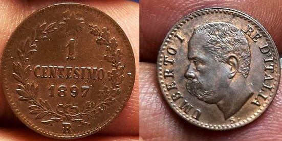 Монета 1 чентезимо, 1897, монетный двор Рим | Hobby Keeper Articles