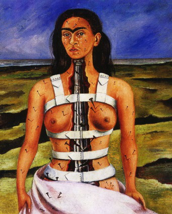 Painting "Broken column" by Frida Kahlo | Hobby Keeper Articles