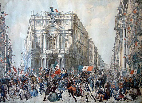 The painting "Celebration in honor of the proclamation of the Kingdom of Italy" | Hobby Keeper Articles