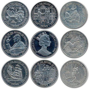 Sherlock Holmes coin series 1 crown, 1994, Gibraltar | Hobby Keeper Articles