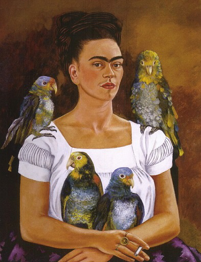 Painting "Me and my parrots" | Hobby Keeper Articles